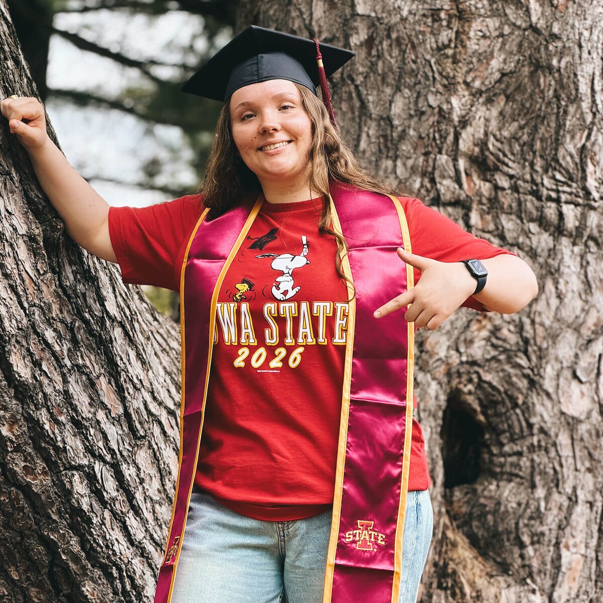 Peanuts & Iowa State Cardinal 2026 Graduation T-Shirt